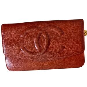 CHANEL CC CAVIAR LEATHER WALLET